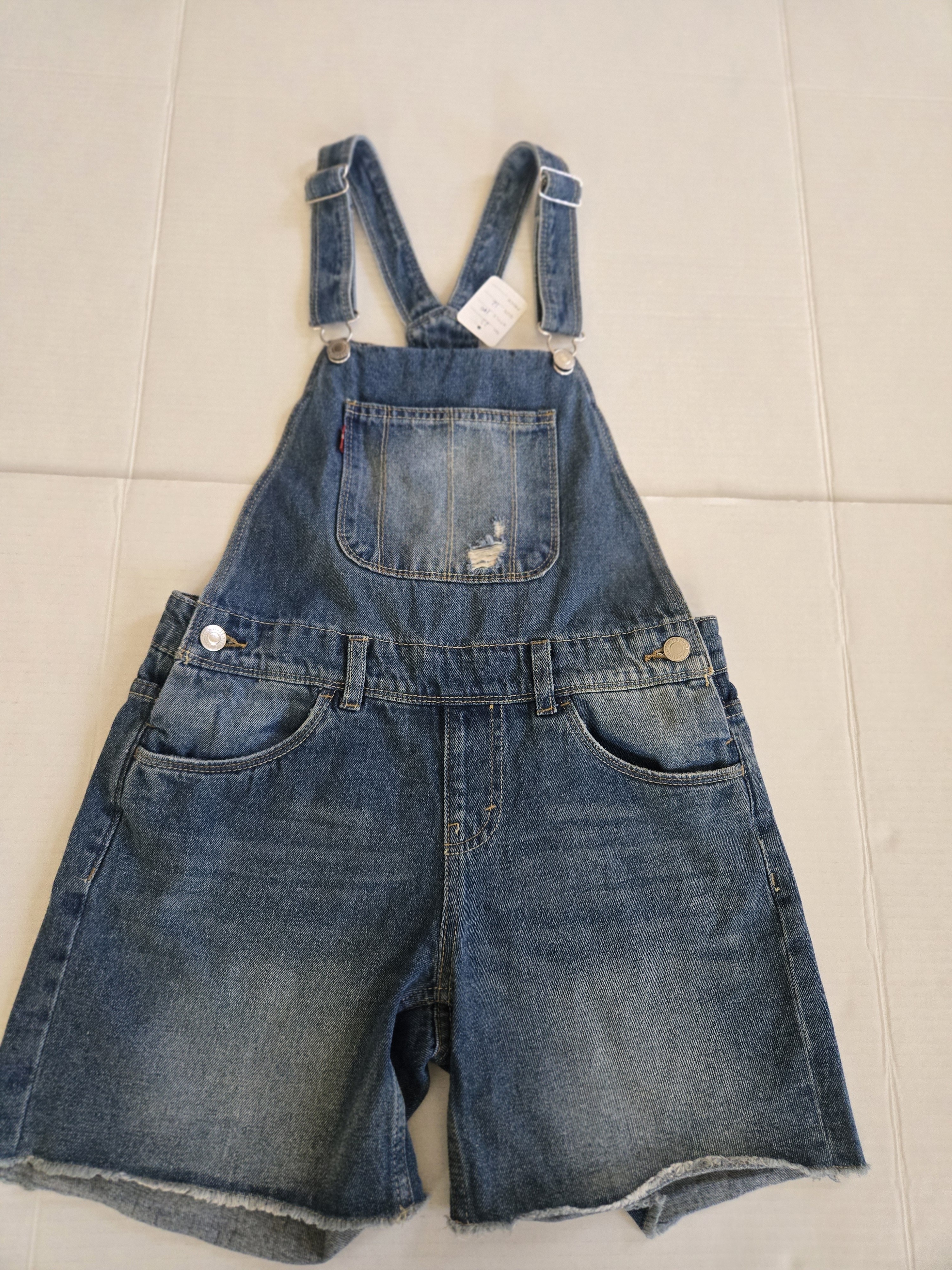 Levis Denim Short Overalls - Blue